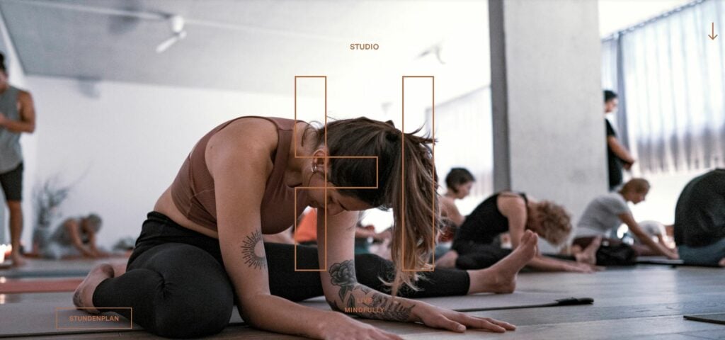 Die Website von Studio herzfeld in Graz, ein perfektes Beispiel für erfolgreiches Yoga Marketing