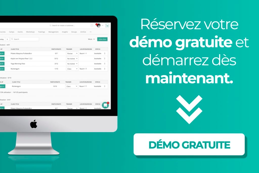 Demander une démo gratuite de logiciel Eversports