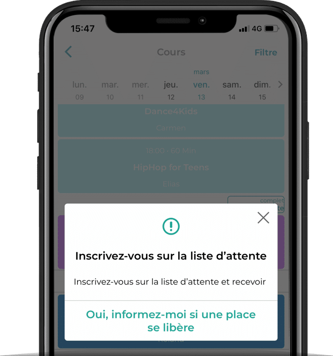 App liste d'attente