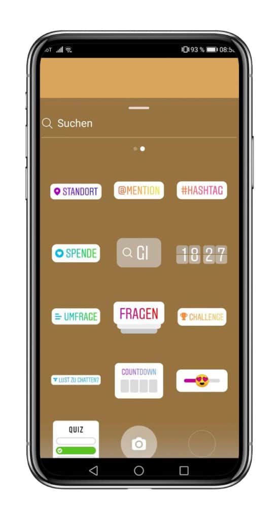 Umfrage erstellen Instagram Stories -Schritt 1