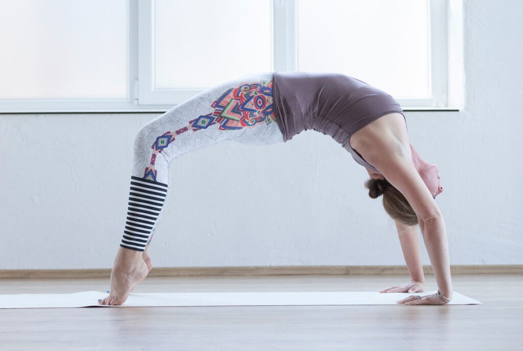 Birgit Pöltl beim Yoga