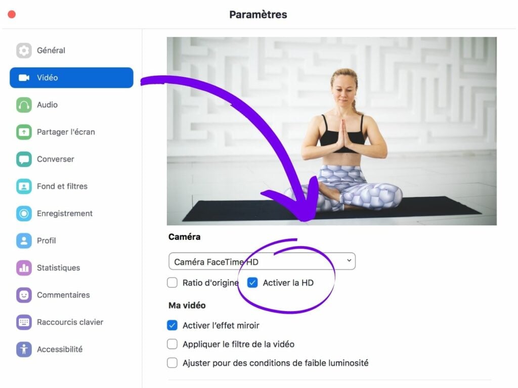 qualité HD zoom