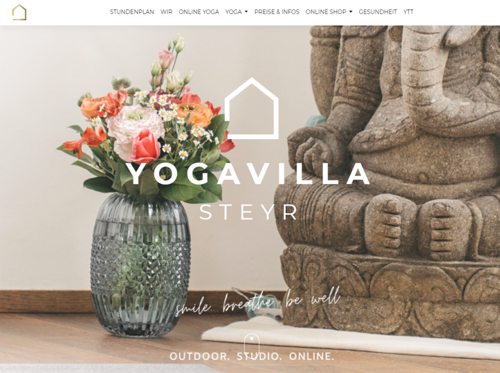 Website Yoga Villa Steyr