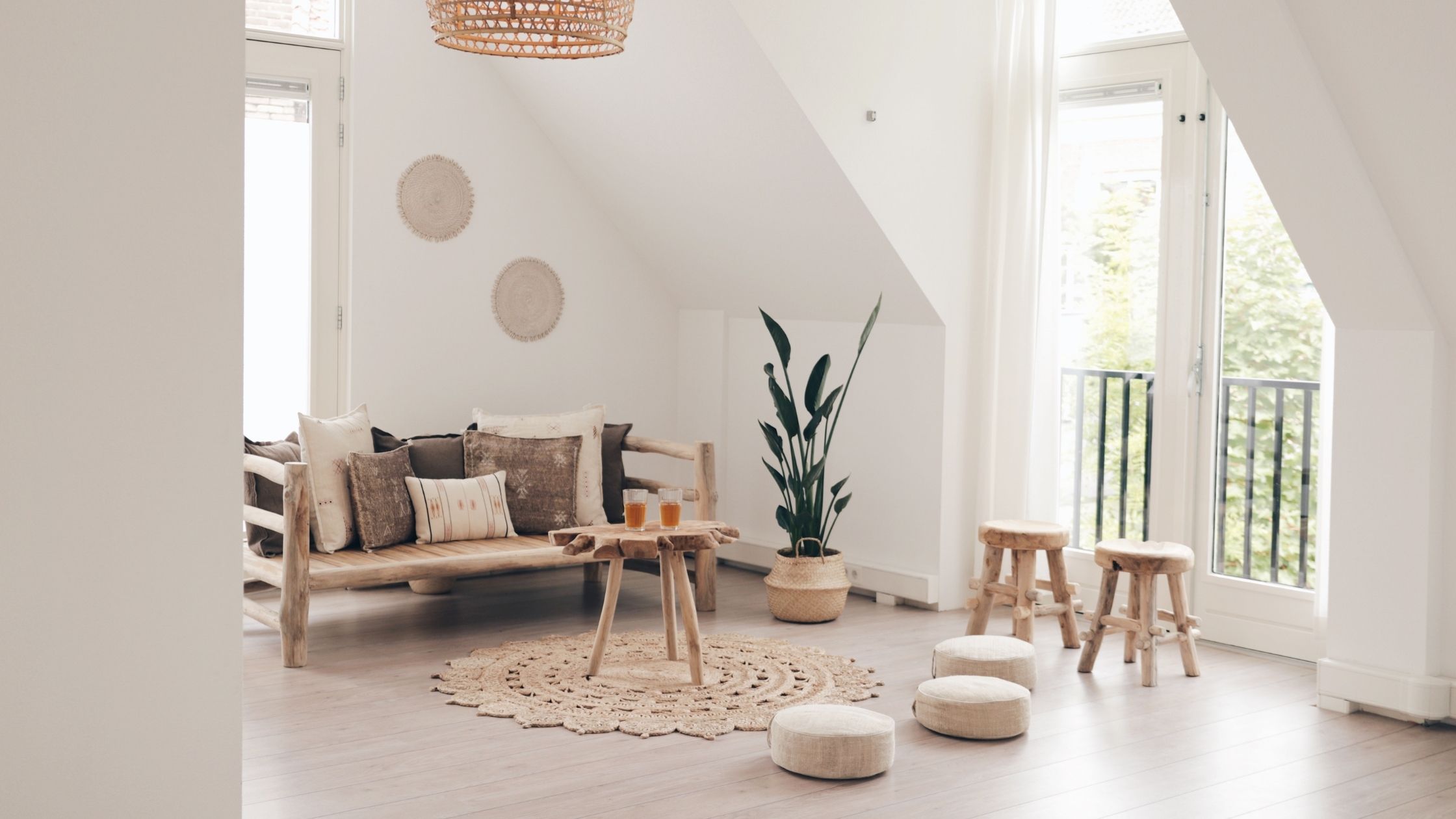 Het interieur van Yoga Studio Kokos
