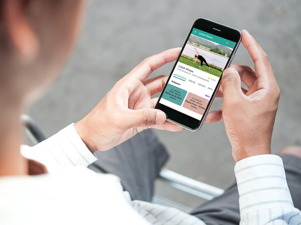 Die Eversports App ist die optimale Plattform für deine KundInnen einfach und schnell Kurse zu buchen nachdem du dein Pilates Studio eröffnest hast
