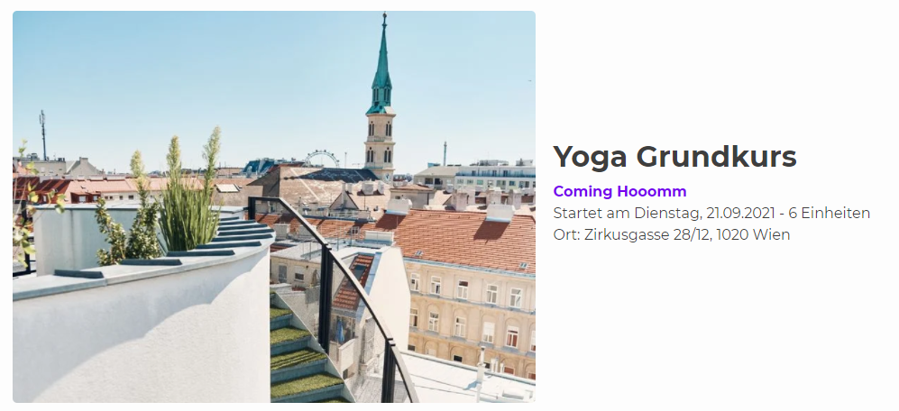 Das Studio Coming Hooomm bietet zum Start in den Herbst einen Yoga Grundkurs als hybrid Modell an
