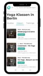 Yoga in Berlin mit der Eversports App buchen