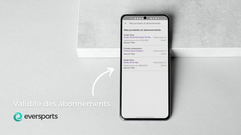 avantage b2c validite forfaits abonnements eversports