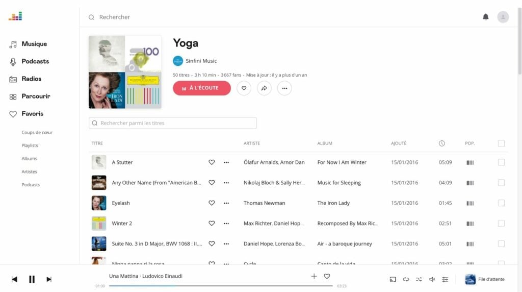 Yoga deezer playlist