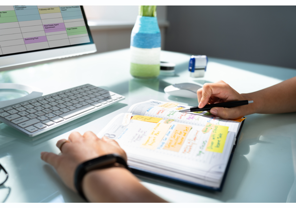 reschedule your agenda photo of someone rescheduling their agenda
