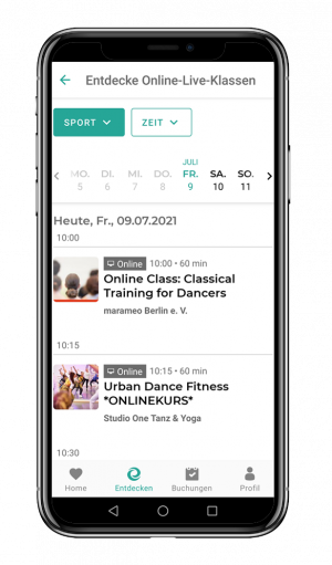 Eversports App – Tanzkurse buchen Tanzstunde in der Eversports App finden