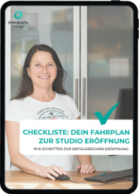 Erfahre, welche Schritte wann bei der Eröffnung eines eigenen Studios wichtig sind in dieser Checkliste: Dein Actionplan für die Eröffnung deines Studios.