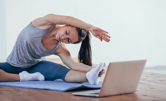 online-yoga Online und Offline Yoga kombinieren