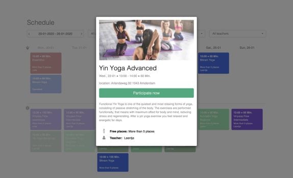 Enjoy a great UX Yoga Software Marketplace Eversports